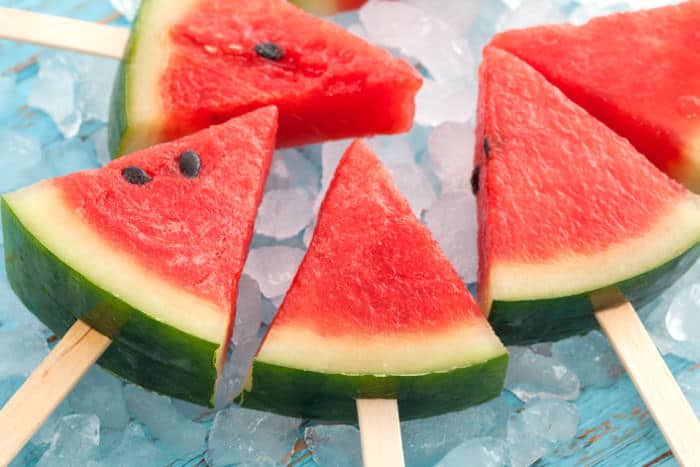 Wassermelone Dreieck Eis am Stiel