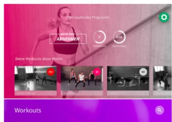 Screenshot der Apple TV App von GYMONDO - Gymondo Erfahrungen