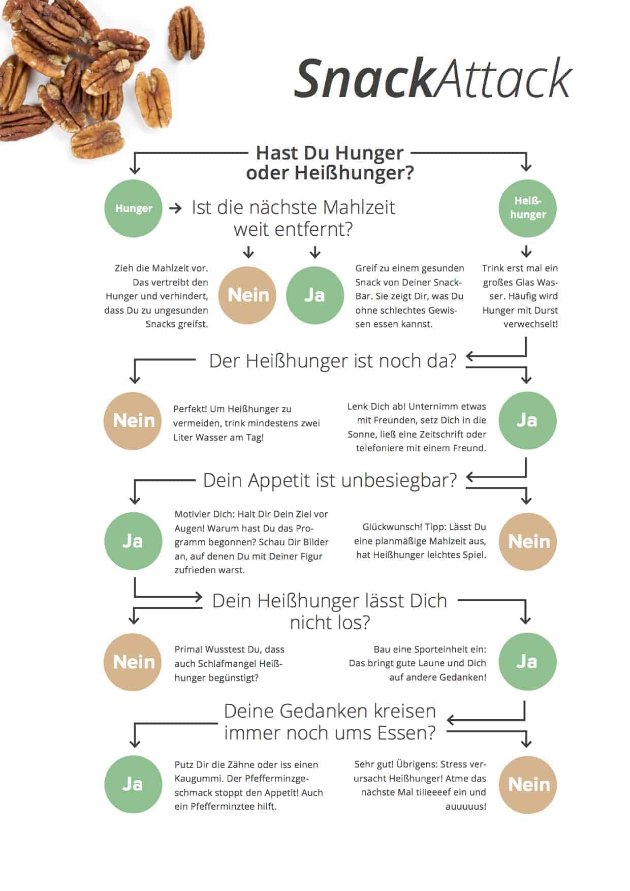 Grafik zeigt Unterschied zwischen Heißhunger und Hunger