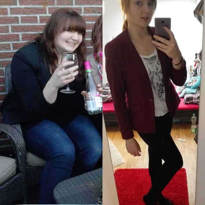 Vorher Nachher Bild von GYMONDO Mitglied Michelle