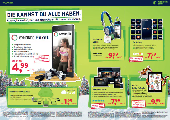 mobilcom-debitel GYMONDO Angebot der laufenden Marketing Kampagne (Bild sichtbar im HTML-Format)