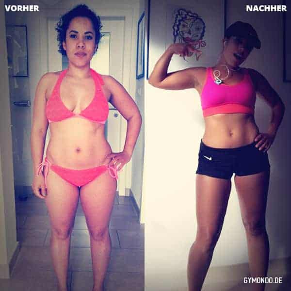 Vorher Nachher Bild von GYMONDO Mitglied Eglis