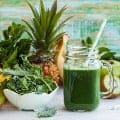Ananas Banane Salat Green Smoothie