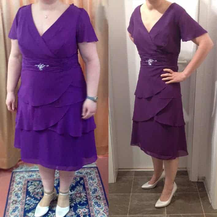 Vorher Nachher Bild von GYMONDO Mitglied Lena