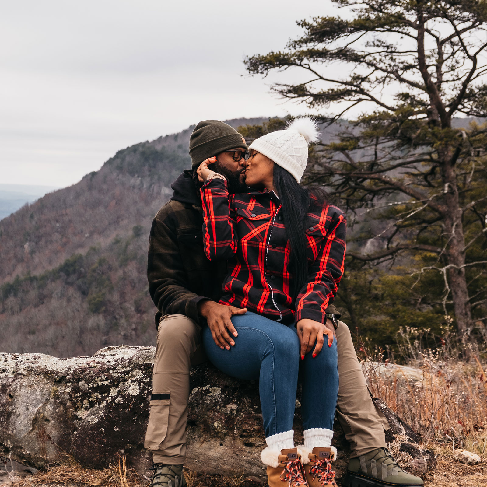 A couple at Bolt Farm Treehouse