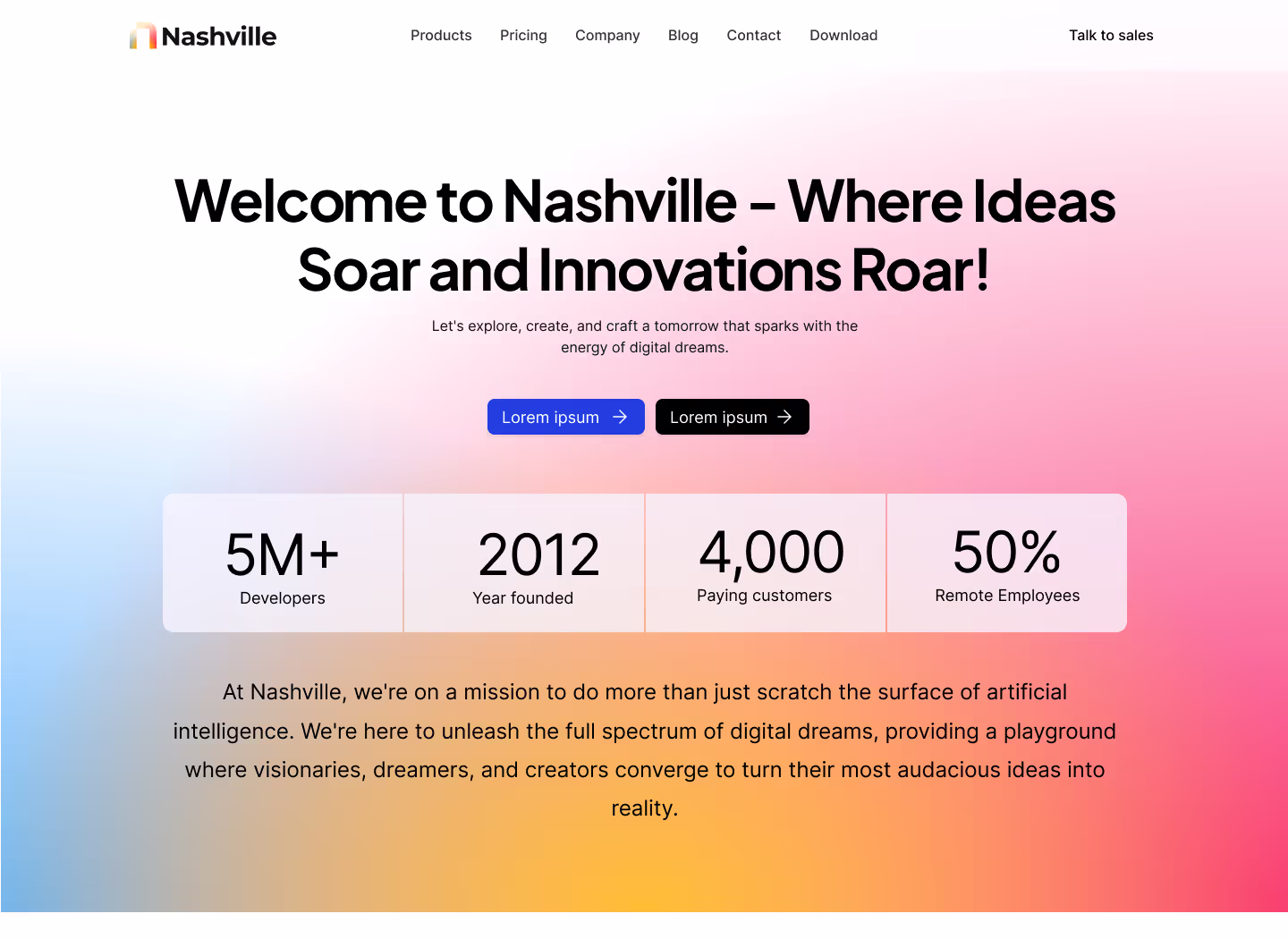 Saas Webflow Template - Nashville - Designed by Azwedo.com and Wedoflow.com