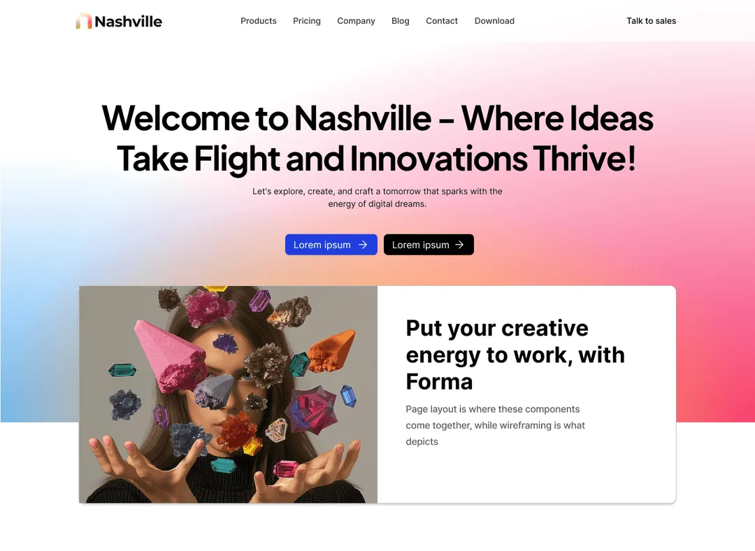 Saas Webflow Template - Nashville - Designed by Azwedo.com and Wedoflow.com