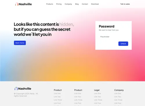Saas Webflow Template - Nashville - Designed by Azwedo.com and Wedoflow.com