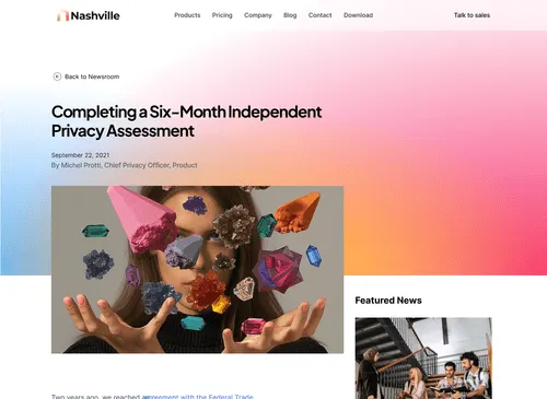 Saas Webflow Template - Nashville - Designed by Azwedo.com and Wedoflow.com