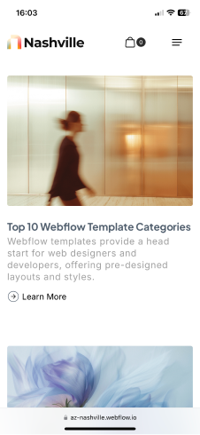Saas Webflow Template - Nashville - Designed by Azwedo.com and Wedoflow.com