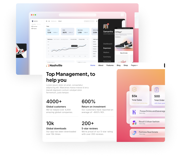 Saas Webflow Template - Nashville - Designed by Azwedo.com and Wedoflow.com