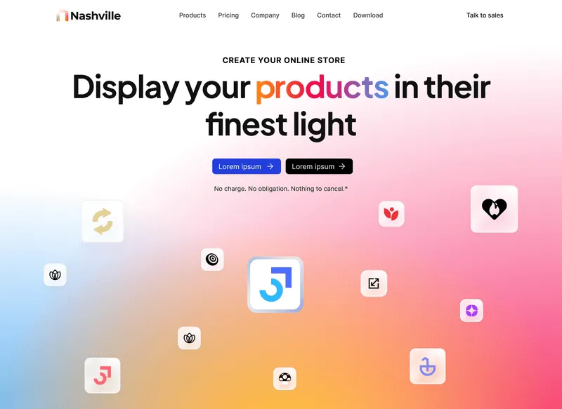 Saas Webflow Template - Nashville - Designed by Azwedo.com and Wedoflow.com