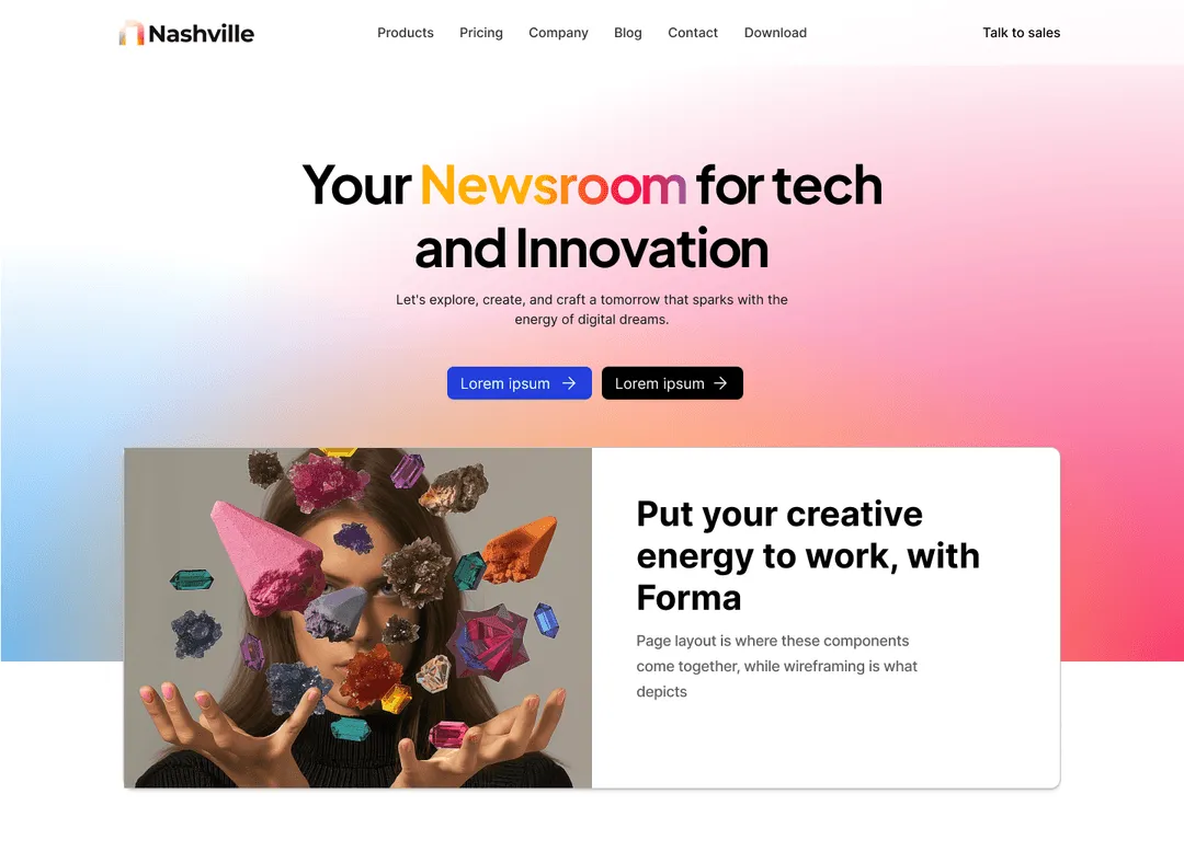 Saas Webflow Template - Nashville - Designed by Azwedo.com and Wedoflow.com