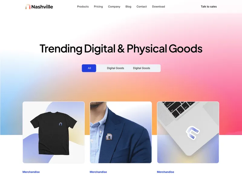 Saas Webflow Template - Nashville - Designed by Azwedo.com and Wedoflow.com