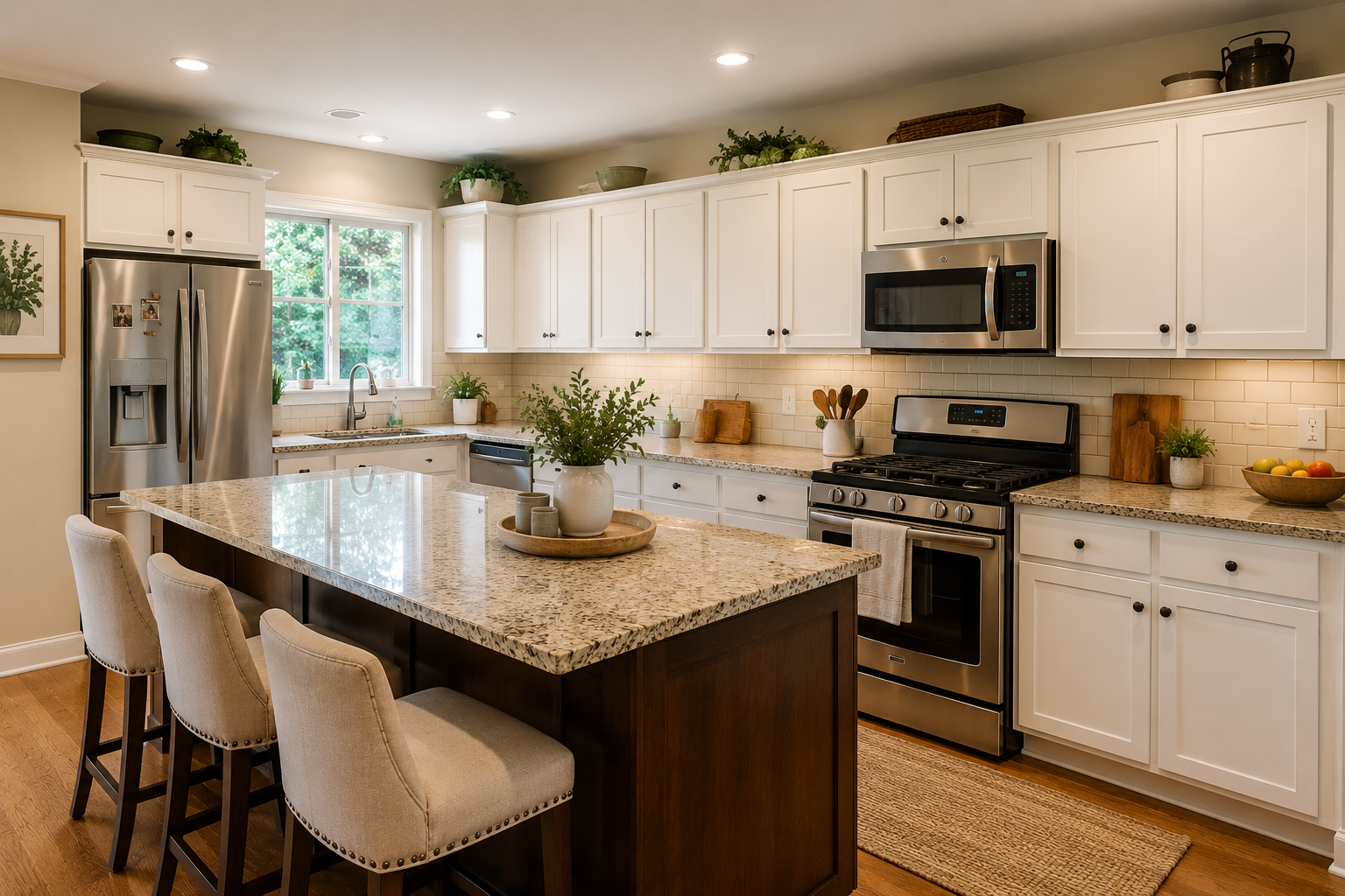 Dated home interior representing buyer improvement potential