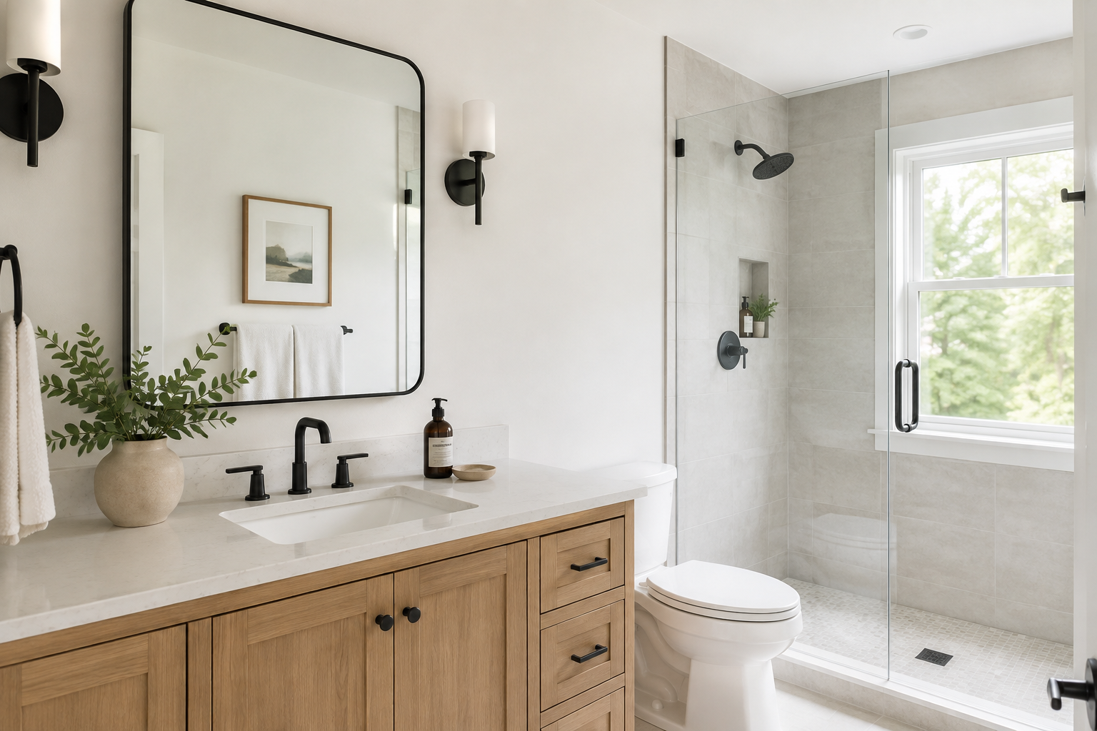 Bathroom for visible condition review