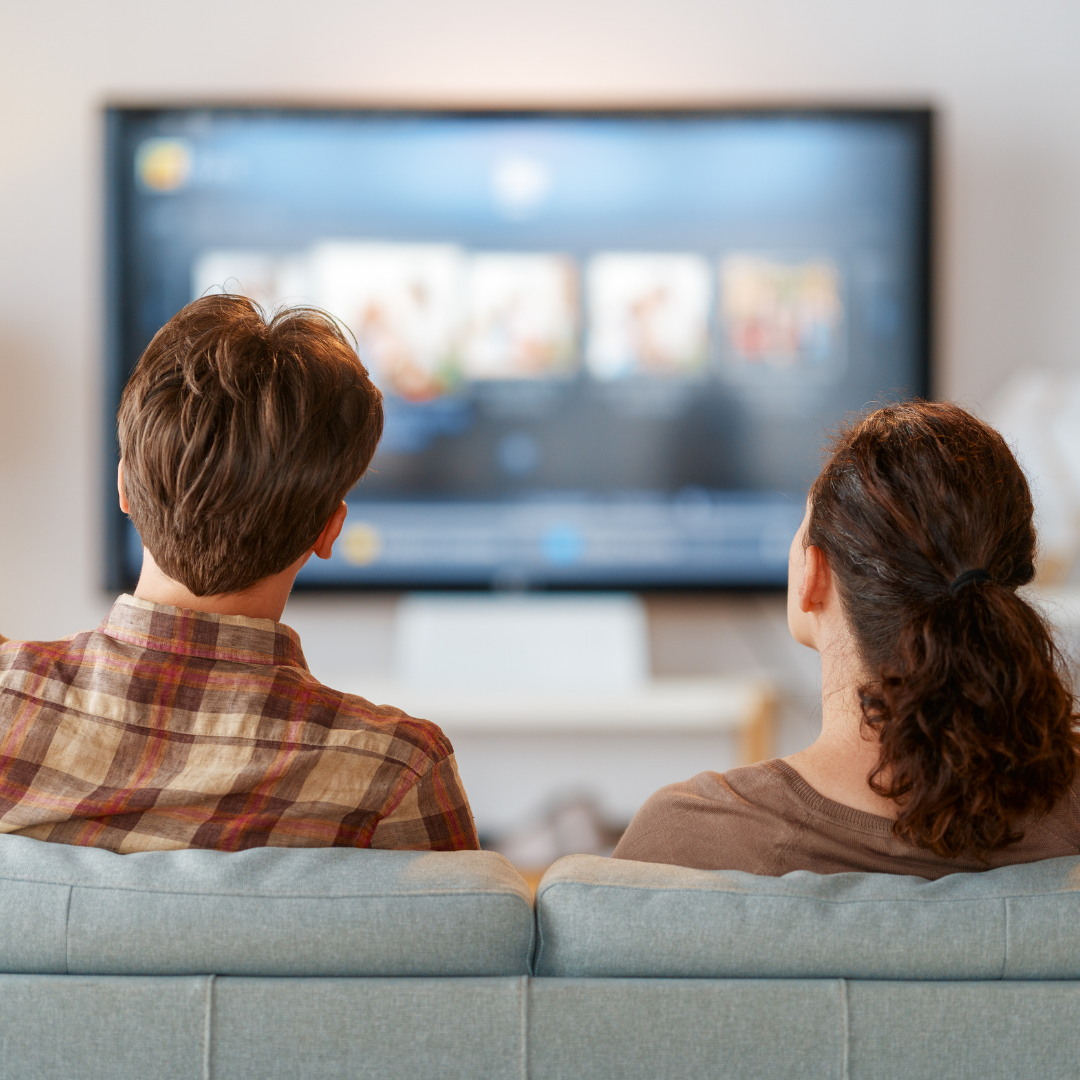 A household streaming television with VGI internet
