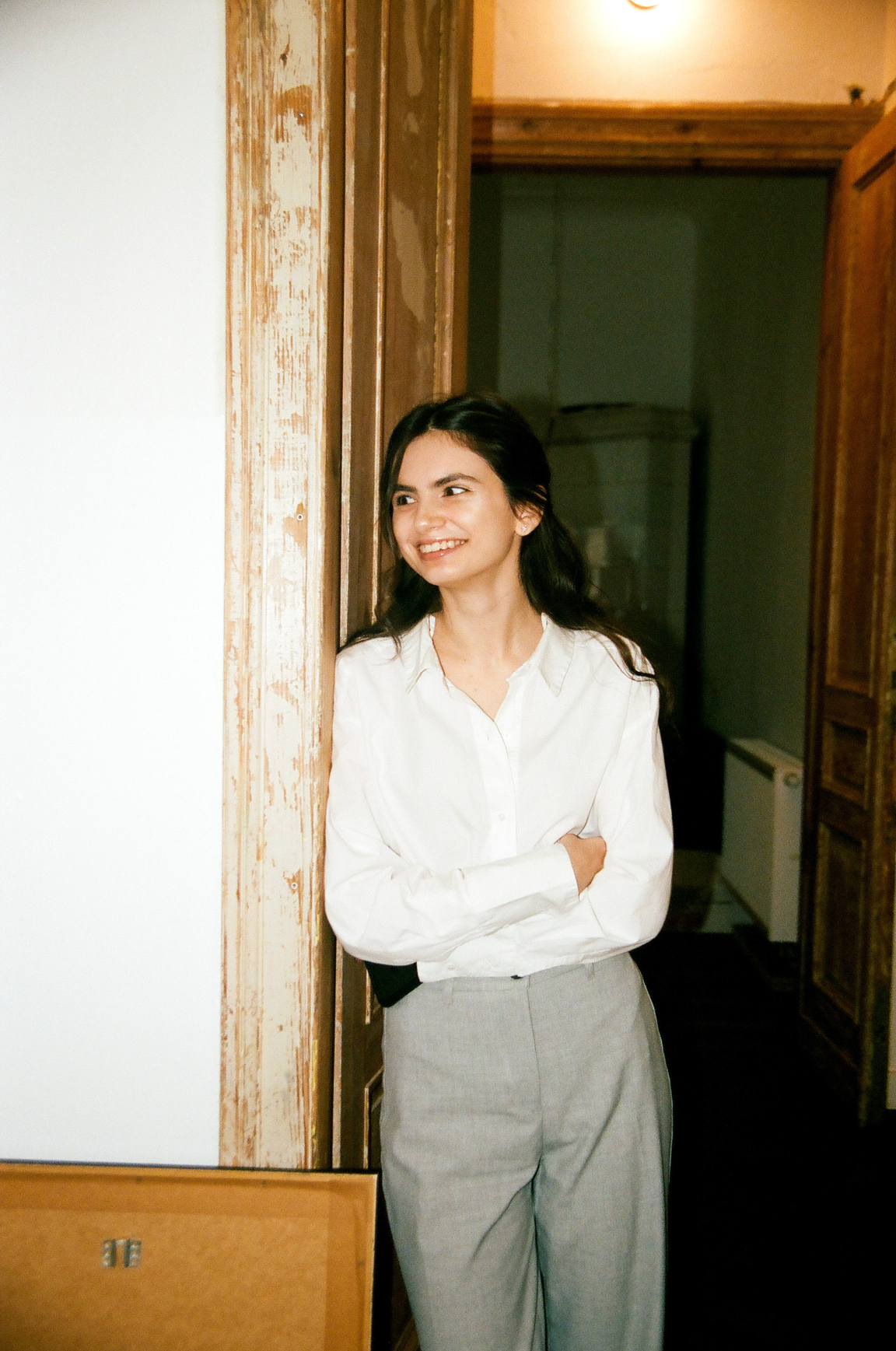 Young professional in green jacket