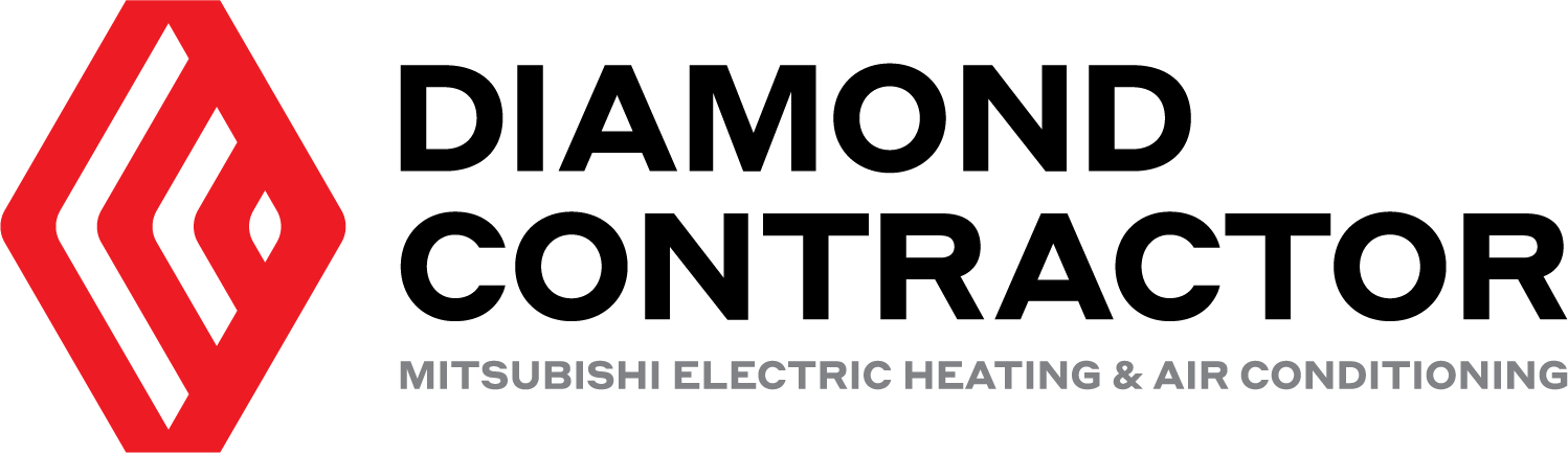 Diamond Contractor logo for Mitsubishi Electric heating and air conditioning services