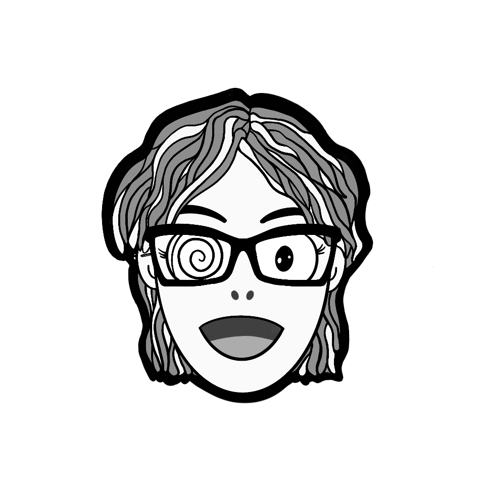 Autorretrato ilustrado de Lu Abarca, inspirado en el estilo de Takashi Murakami