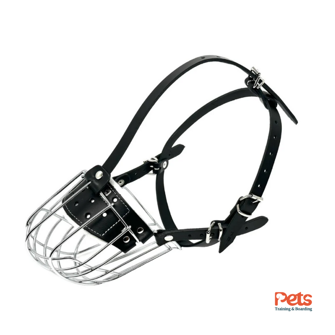 Leather Wire Basket Muzzle