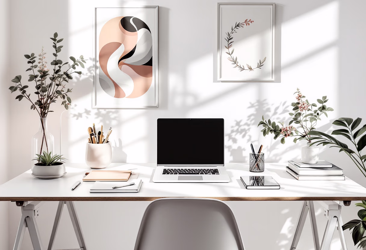 [background image] image of office interior (for a graphic design studio)