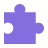 Interlocking puzzle pieces icon