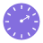Clock icon with speed lines