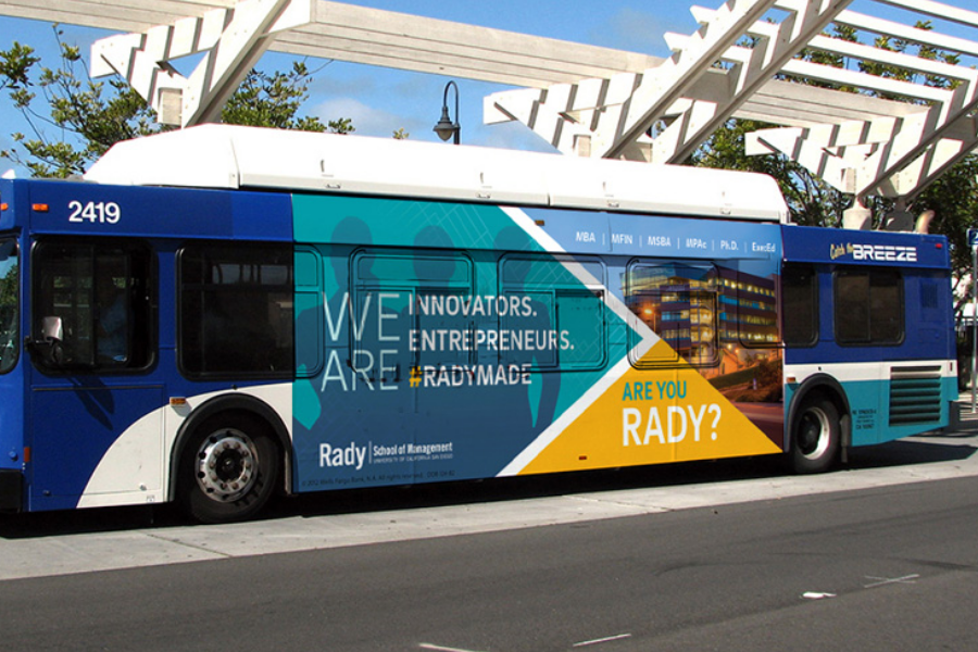 City bus full wrap with option A art