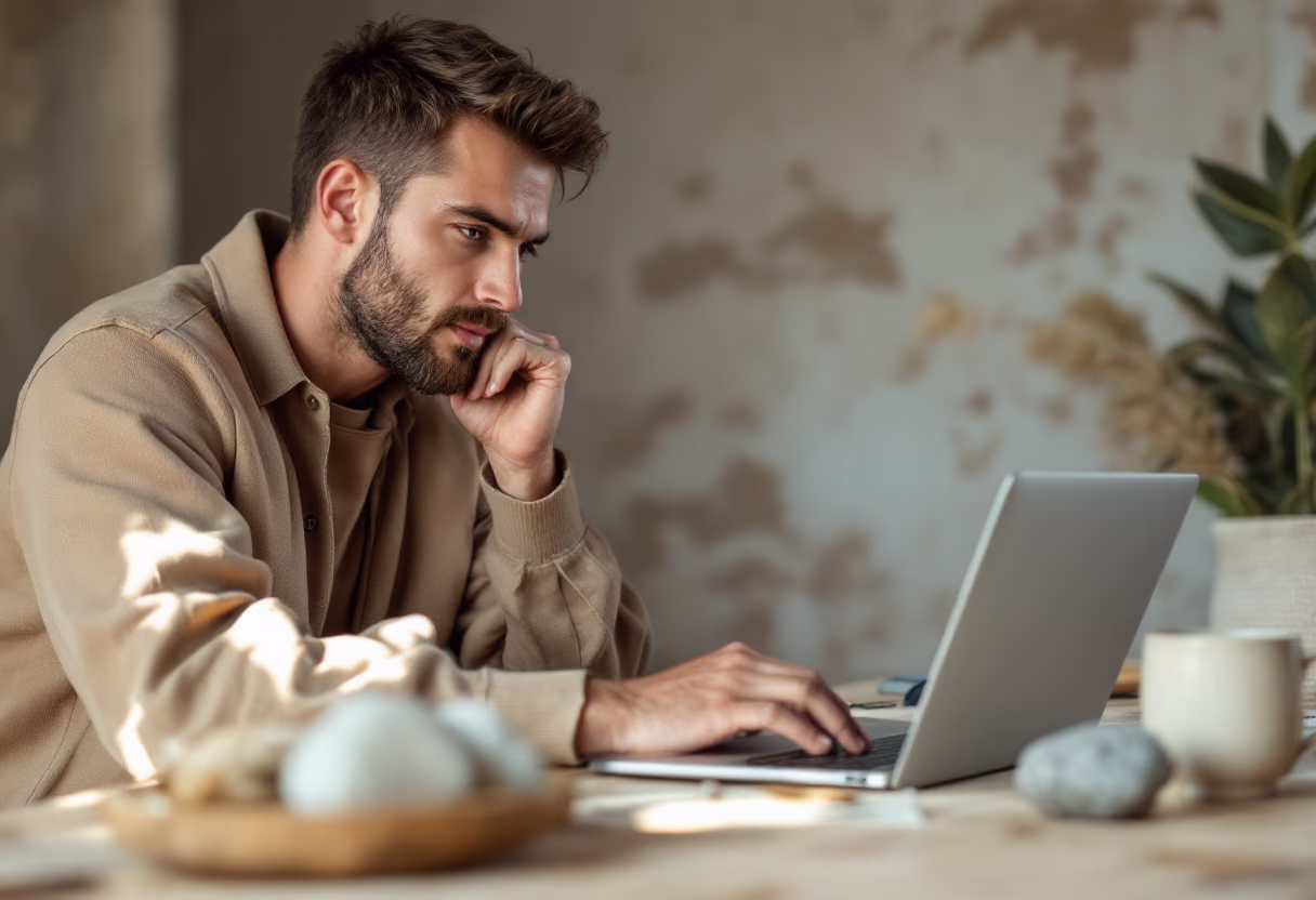 image of business professional reviewing analytics (for a hr tech)