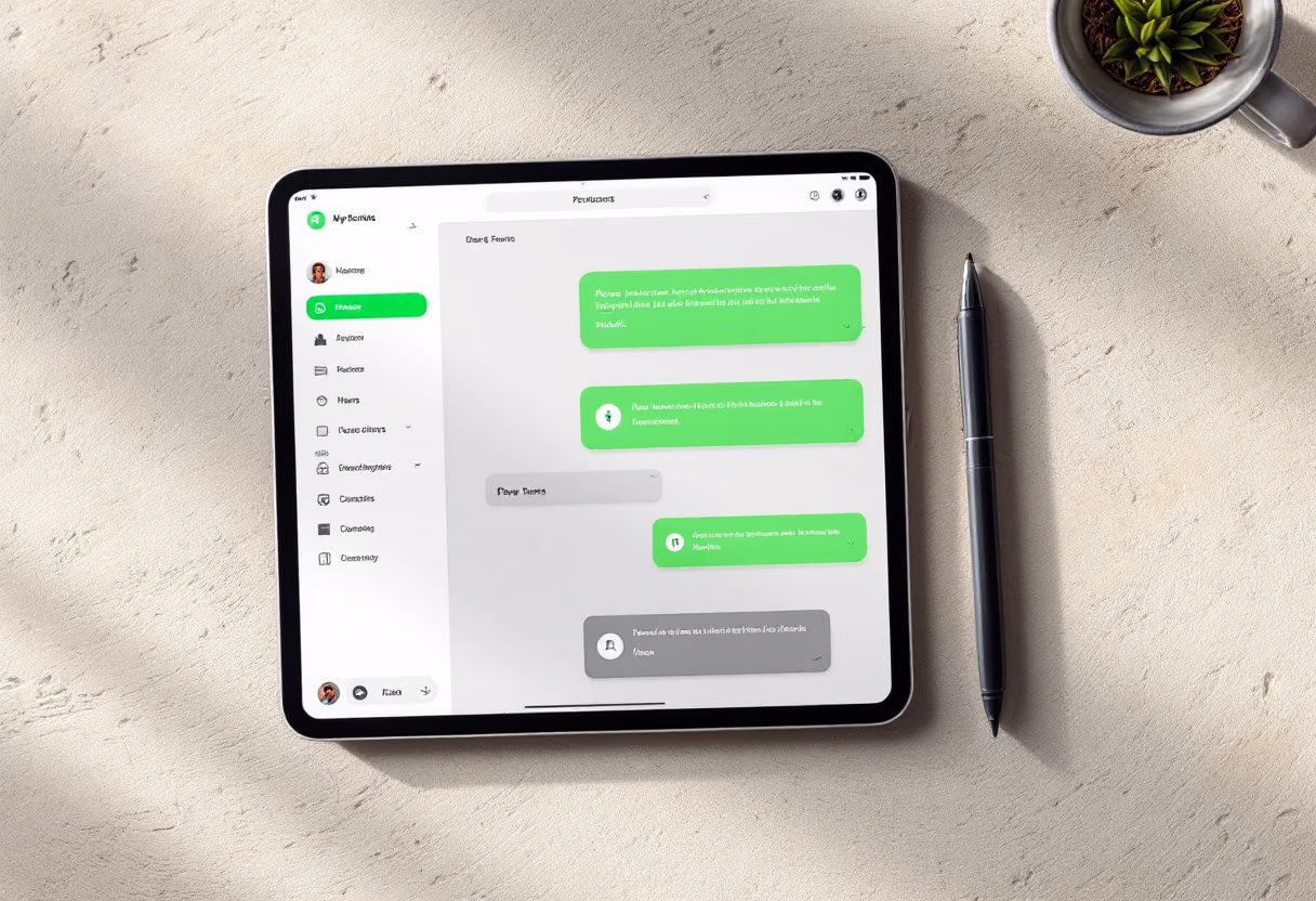 [interface] image of a dashboard interface (for a productivity tools business)