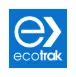 Ecotrak logo with stylized letters 'e' and 't' in white on a blue background.