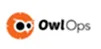 OwlOps logo with a stylized owl face icon to the left of the text.