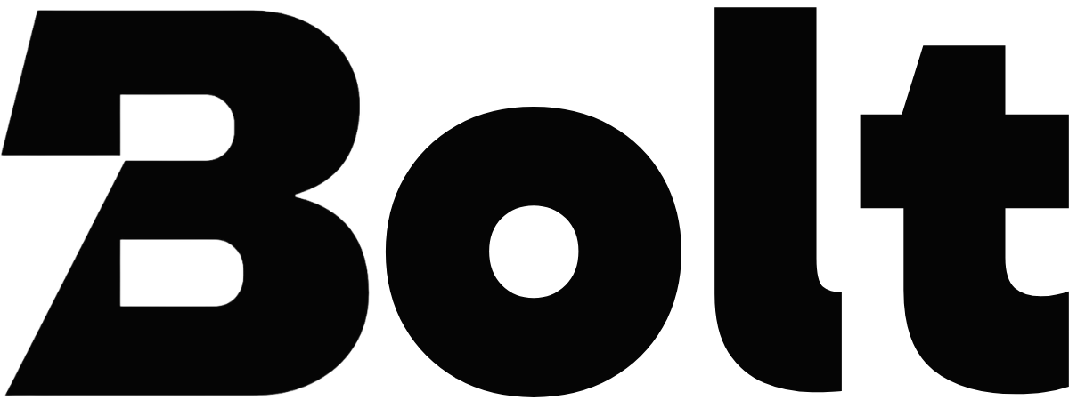 Bolt brand name in bold black sans-serif font.