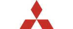 Red Mitsubishi logo with three diamond shapes forming a triangular pattern.