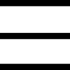 Black hamburger menu icon with three horizontal bars stacked vertically.