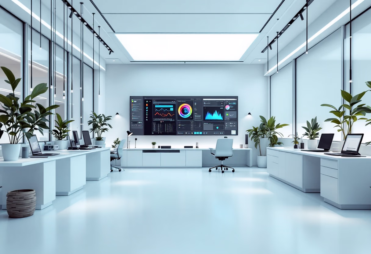 [background image] image of an innovation lab (for an ai developer tools).
