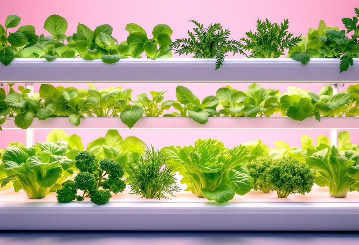 image of hydroponic solution setup for a food and agtech business