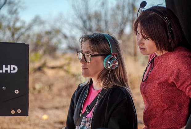Erin Brown Thomas On Set — Lady Kings of Texas, behind the scenes