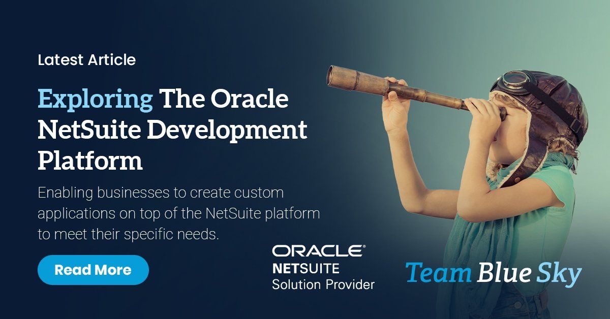 Exploring the Oracle NetSuite Development Platform