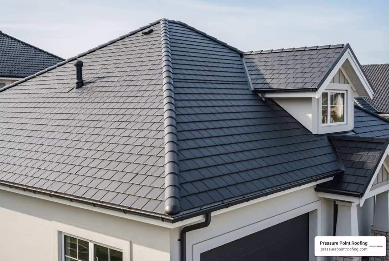 infographic showing the key benefits of regular roof maintenance including preventing leaks and water damage, extending roof lifespan by up to 25%, maintaining energy efficiency through proper ventilation, protecting against wildfire risks, preventing moss and algae growth, and saving thousands on emergency repairs - roofing maintenance in medford, or