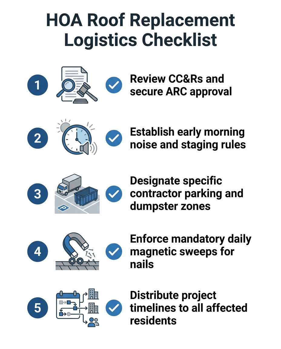 HOA Roof Replacement Logistics Checklist