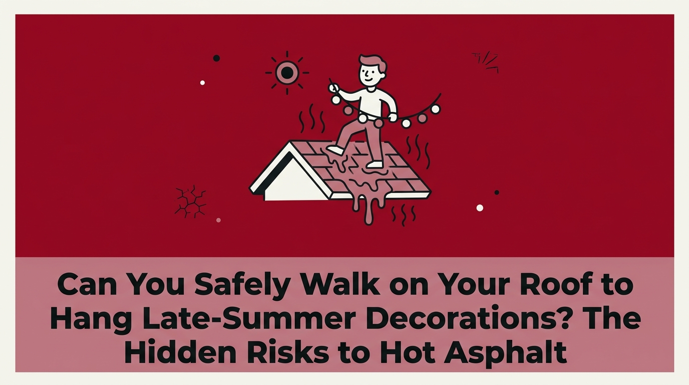 Can You Safely Walk on Your Roof to Hang Late-Summer Decorations? The Hidden Risks to Hot Asphalt — featured image