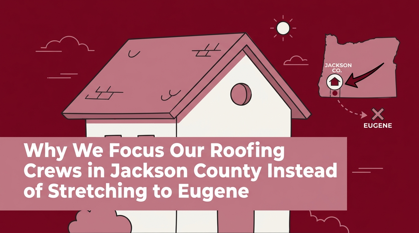Why We Focus Our Roofing Crews in Jackson County Instead of Stretching to Eugene — featured image