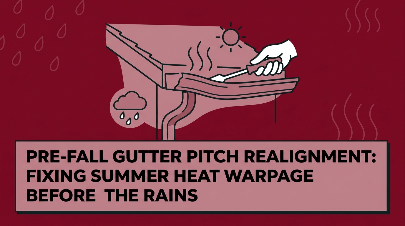 Pre-Fall Gutter Pitch Realignment: Fixing Summer Heat Warpage Before the Rains — featured image