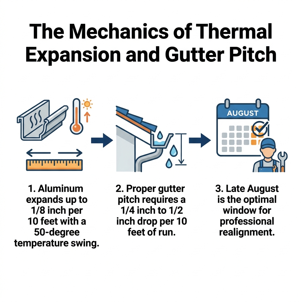 The Mechanics of Thermal Expansion and Gutter Pitch