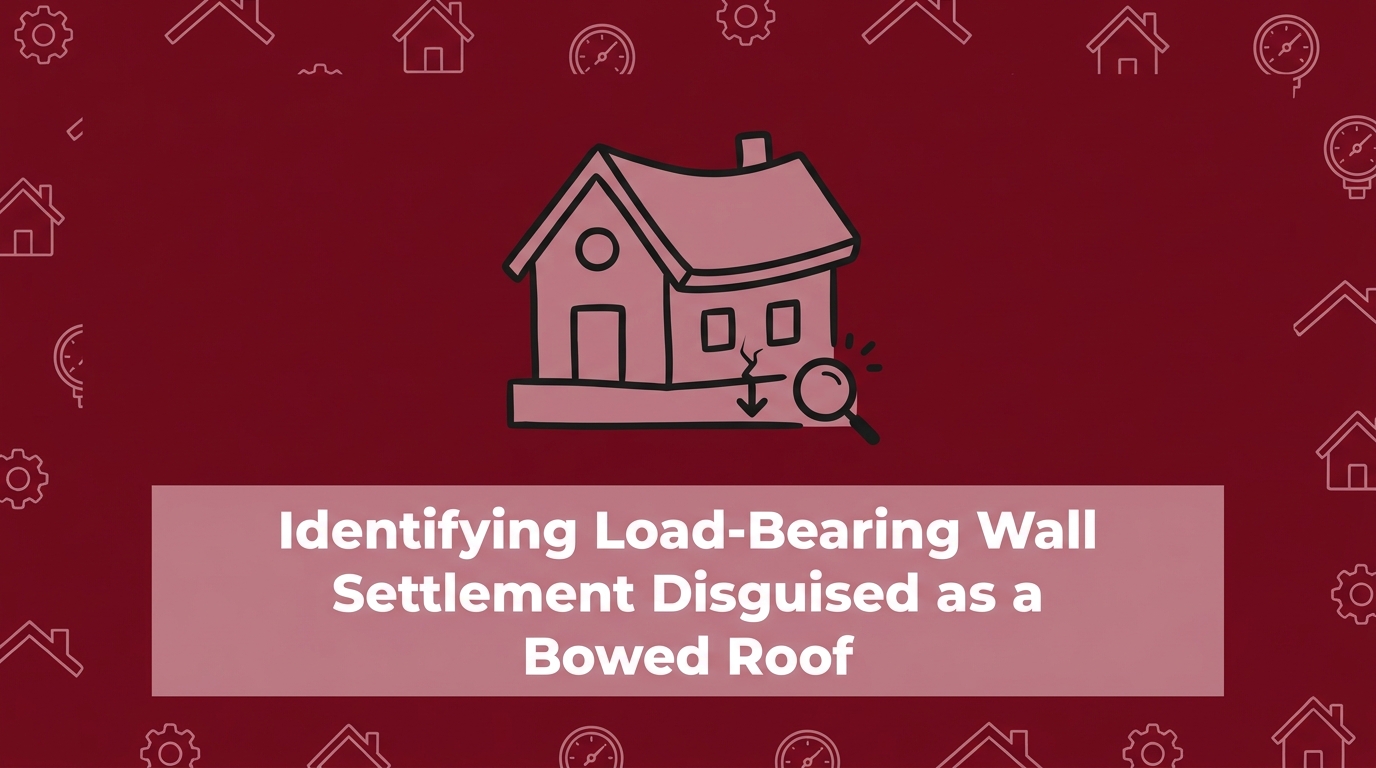 Identifying Load-Bearing Wall Settlement Disguised as a Bowed Roof — featured image