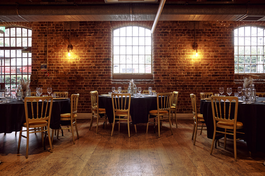 Warehouse bar towards the windows