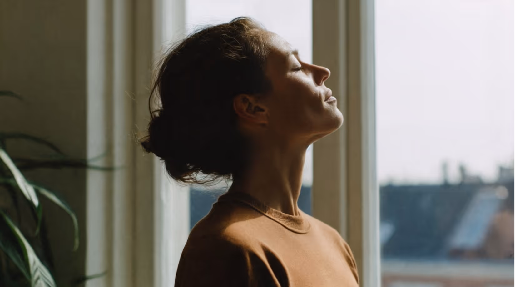 Woman thinking about health issues