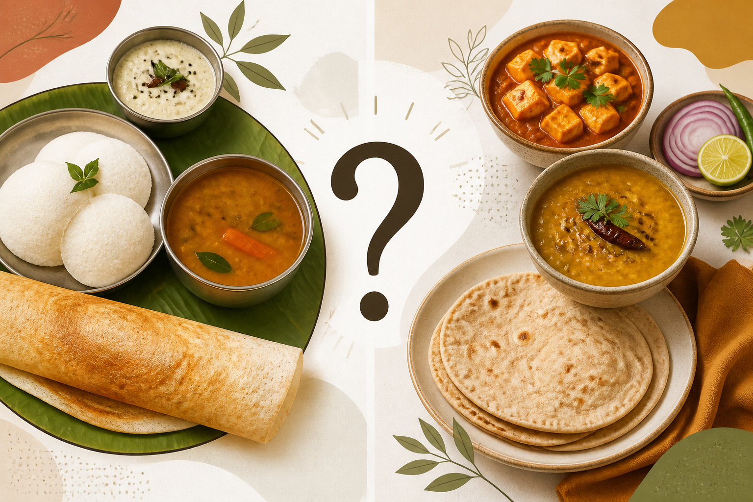 South Indian vs North Indian diet debate